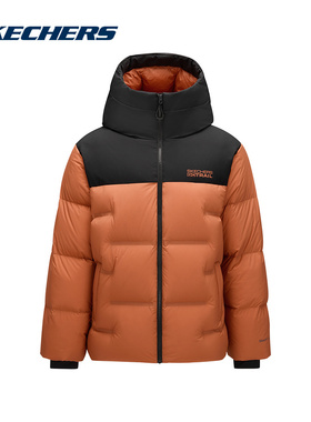 Skechers斯凯奇男外套冬季保暖户外运动休闲羽绒服P425M165-0614