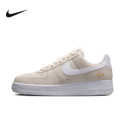Nike耐克女鞋AIR FORCE 1空军一号翻毛皮金钩复古板鞋IQ9964-100
