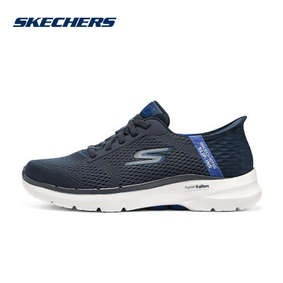 Skechers斯凯奇23年春夏新款GOWALK6舒适健步闪穿休闲男鞋216279