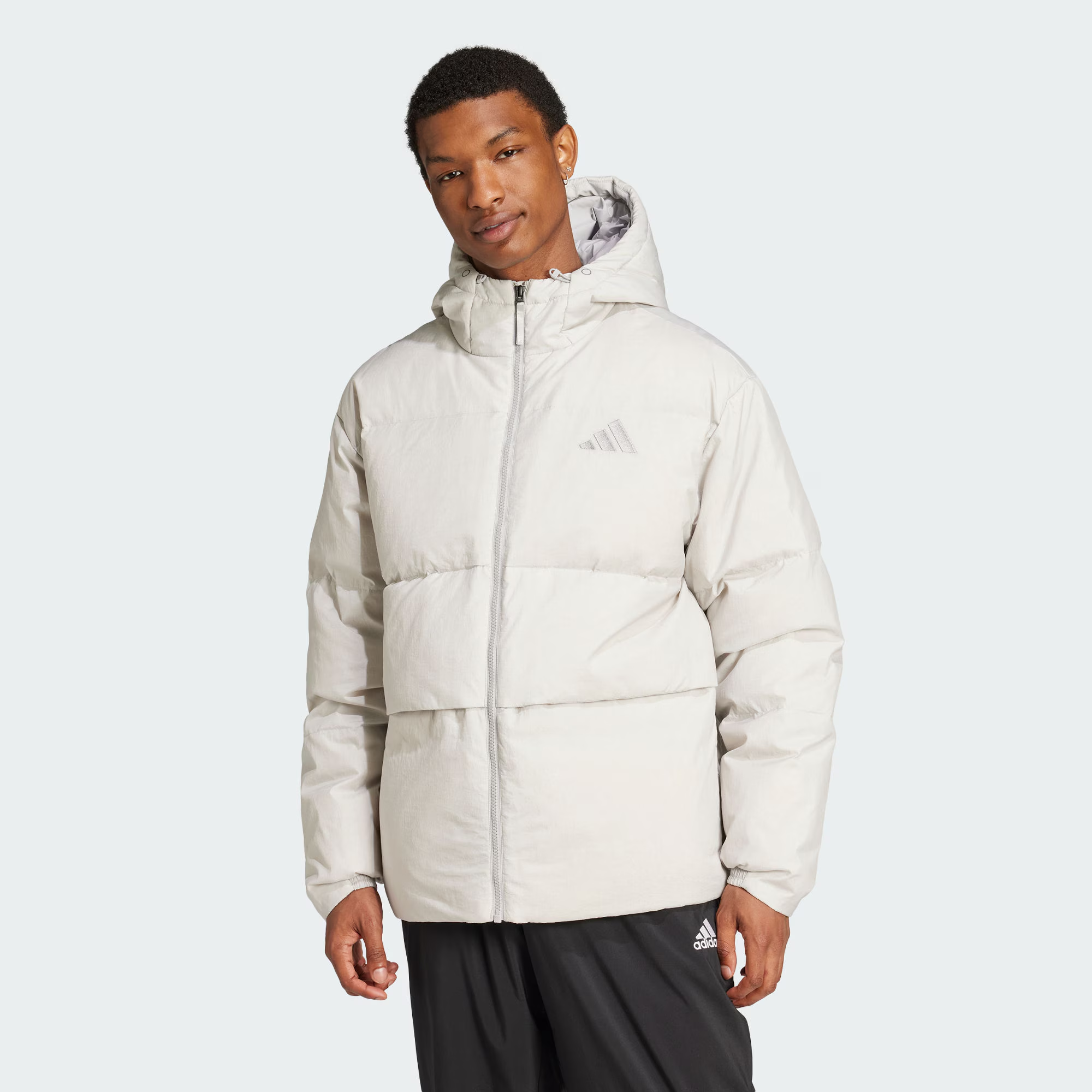 阿迪达斯羽绒服连帽男女冬季收口袖保暖外套JG5943