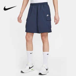 Nike耐克男短裤夏季休闲工装刺绣小标运动裤宽松五分裤IH5048-451