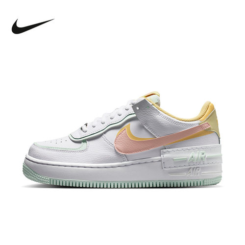 NIKE耐克女鞋Air Force 1空军一号AF1双勾厚底休闲板鞋IV3221-181