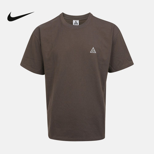 NIKE耐克ACG男子户外宽松短袖T恤夏季小标半袖舒适汗衫DC5357-004