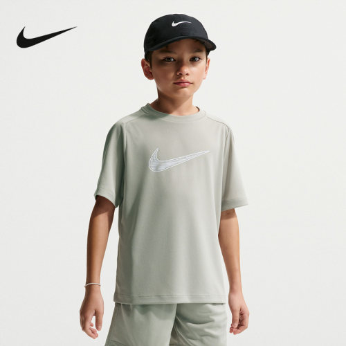 Nike耐克Dri-FIT大童男新款运动短袖宽松透气训练上衣 IF2430-304