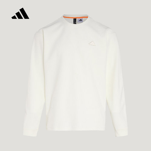 adidas阿迪达斯宽松套头衫2026春TH WAFFLE CREW男休闲卫衣KR2541