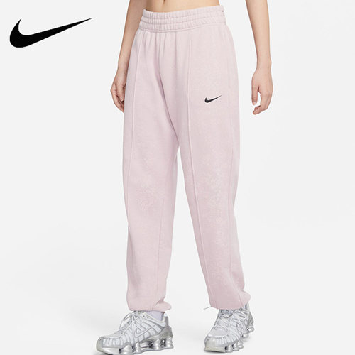 Nike耐克新款保暖女子运动训练裤宽松阔腿休闲长裤BV4090-010