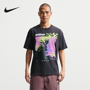 NIKE耐克男T恤2026夏新款夏日海岛风图案印花短袖上衣IH1372-045
