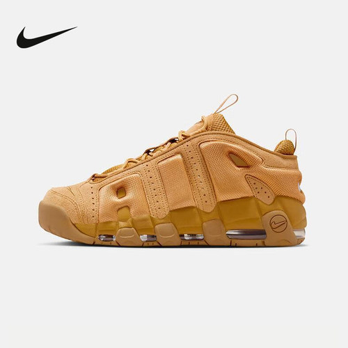 NIKE耐克男鞋小麦色大AIR MORE UPTEMPO休闲复古篮球鞋IM6649-700