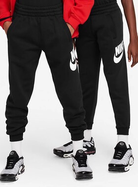 Nike耐克男大童裤子冬季新款运动休闲加绒保暖长裤FD2995-010