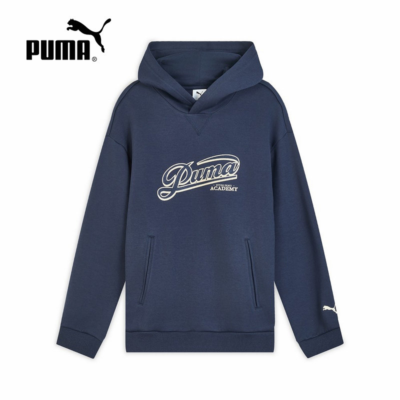 PUMA彪马休闲风刺绣宽松连帽套头衫2025冬男针织卫衣 635718-06,运动服/休闲服装,运动卫衣/套头衫,淘宝优惠券,粉丝福利购,淘宝优惠卷