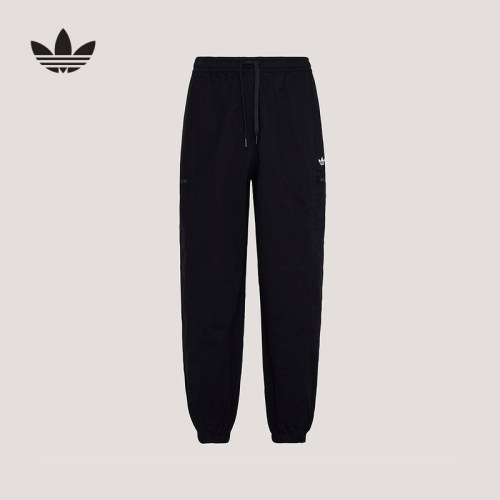 adidas阿迪达斯三叶草拉链口袋慢跑裤2026春男亲肤梭织长裤KY5771