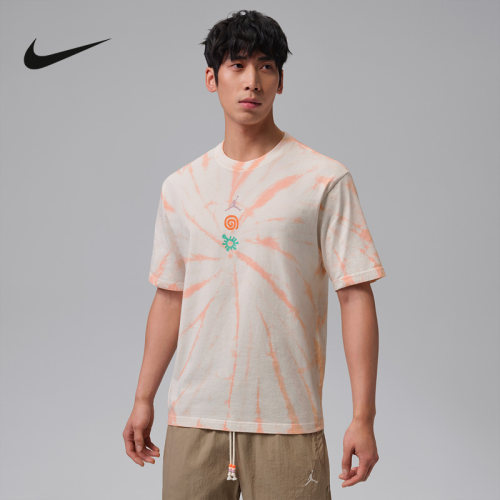 JORDAN耐克BROOKLYN男子夏季新款扎染T恤短袖运动休闲 IF3158-133