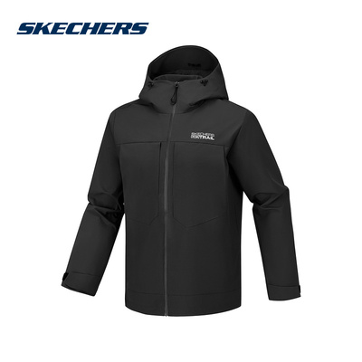 Skechers斯凯奇男士秋冬百搭潮流夹克梭织连帽外套 P226M136/0018