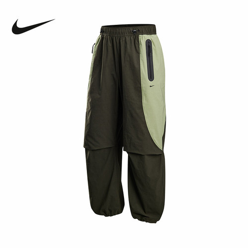 NIKE耐克男子机能风长裤秋新款抽绳收口宽松梭织运动裤IH8467-355
