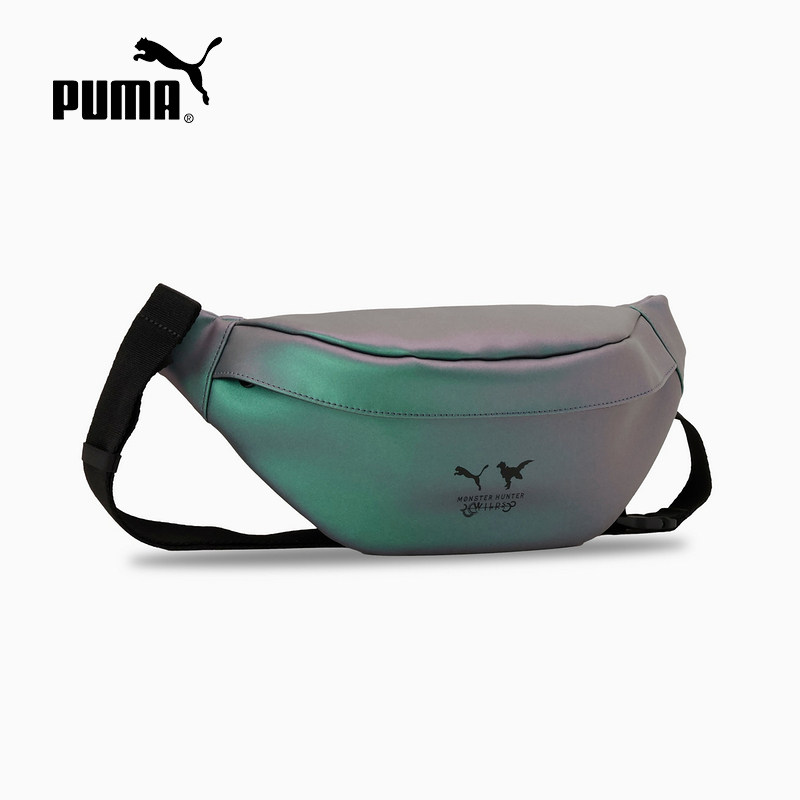 PUMA彪马怪物猎人联名幻彩渐变可调节搭扣拉链男女腰包 092718-01
