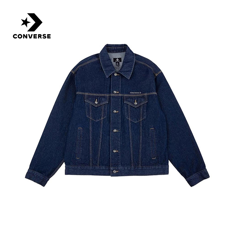 Converse匡威25冬男女经典工装风叠穿牛仔外套翻领上衣UCJ124-UHD