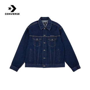 风叠穿牛仔外套翻领上衣UCJ124 UHD 工装 Converse匡威25冬男女经典