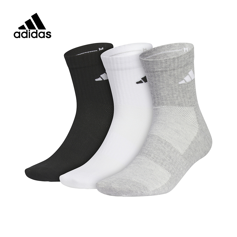 adidas阿迪达斯秋季男女袜袜训练袜休闲袜袜子JC9272