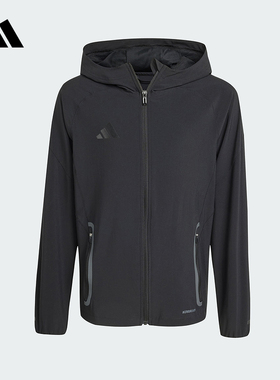adidas阿迪达斯男大童足球训练连帽外套2025秋TIRO 25夹克 JX9504