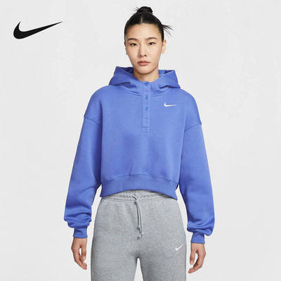 Nike耐克女卫衣马年限定CNY新年款加绒刺绣连帽套头衫IF0259-460