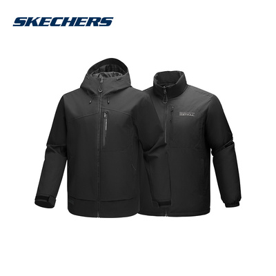 Skechers斯凯奇26新款男士秋冬外套棉服内胆三合一 P126M039/0018