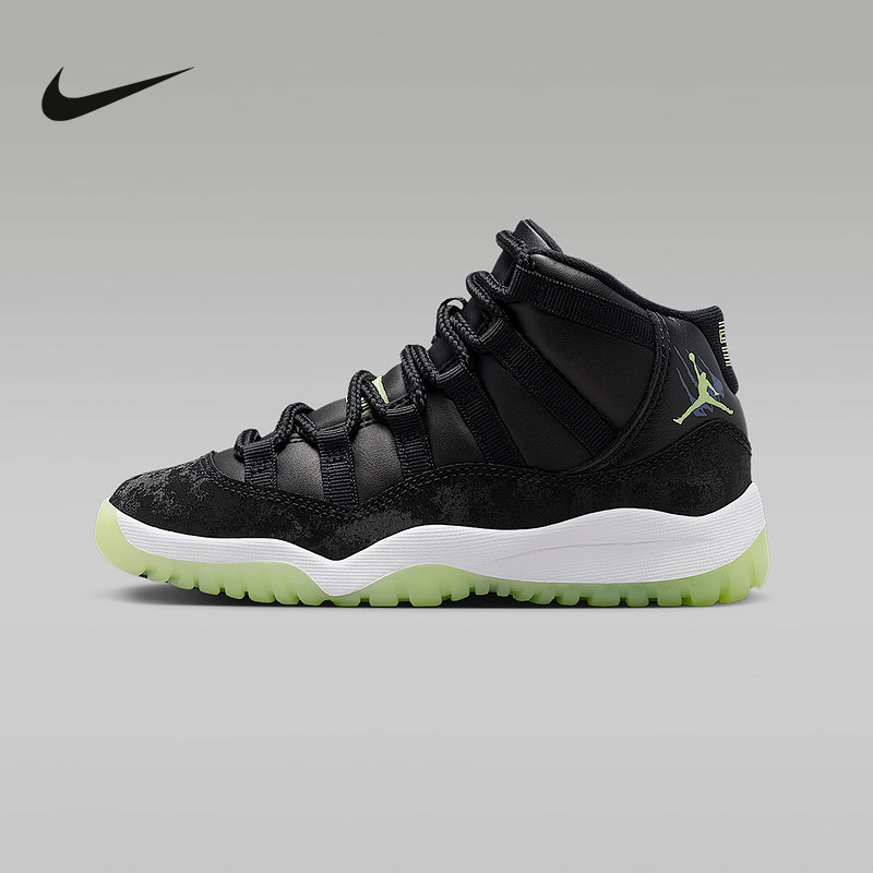 JORDAN耐克幼童运动鞋冬新款男女宝宝鞋AJ11复刻休闲鞋IB1379-001
