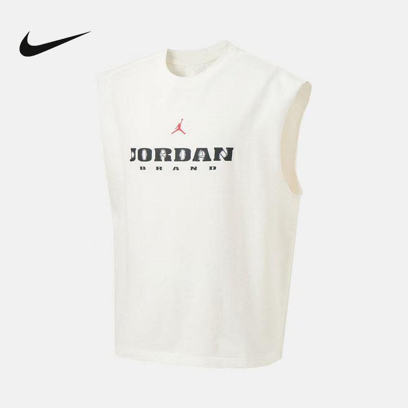 Nike耐克背心男子夏篮球训练印花透气速干无袖运动T恤IF3132-133