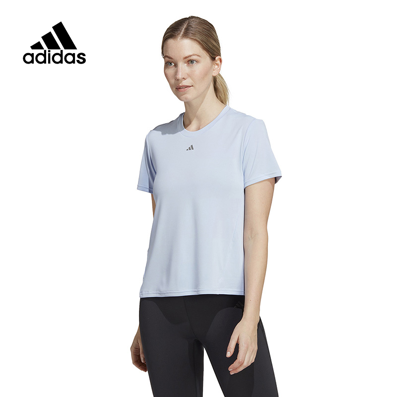 adidas阿迪达斯半袖女装2023春夏新款运动休闲健身短袖T恤II3245 运动服/休闲服装 运动T恤 原图主图