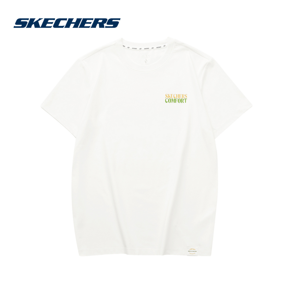 Skechers斯凯奇夏男女款速干凉感短袖百搭运动T恤L224U060/0074