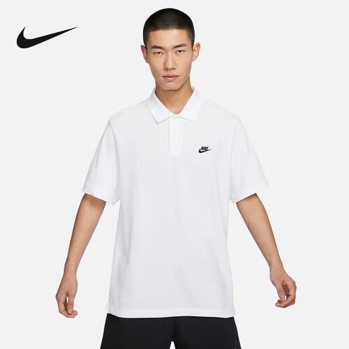 耐克NIKE CLUB 男子短袖翻领T恤POLO衫白色 短袖FN3895-100