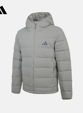 adidas阿迪达斯连帽羽绒服2025冬装男女基础防风保暖外套 KH3992