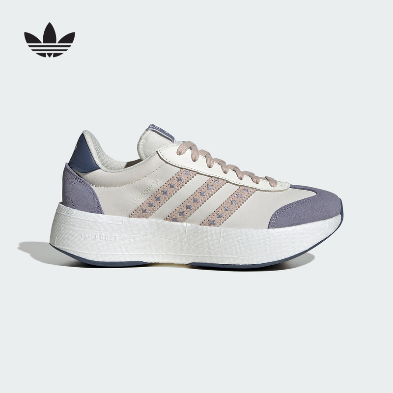adidas阿迪达斯三叶草复古鞋2025夏女CITY RNR厚底休闲鞋JR8026