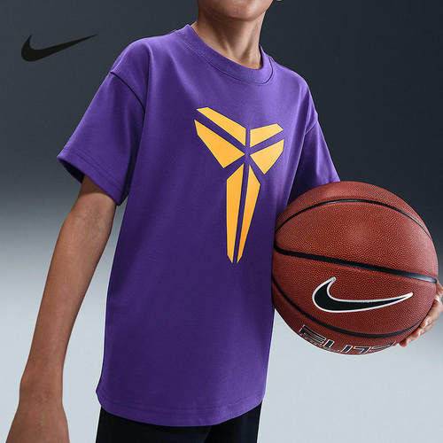 NIKE耐克KOBE科比大童宽松速干T恤夏季男女童短袖上衣IM0322-504