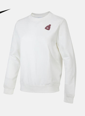 NIKE耐克女子圆领卫衣25冬新款字母印花针织运动套头衫IO7829-133