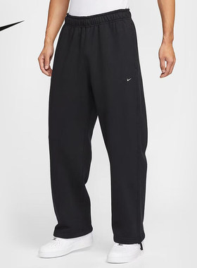 NIKE耐克男裤子25冬新款黑色卫裤宽松休闲针织运动长裤HV1091-010