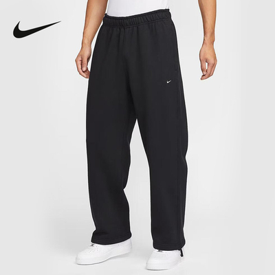 NIKE耐克男裤子25冬新款黑色卫裤宽松休闲针织运动长裤HV1091-010