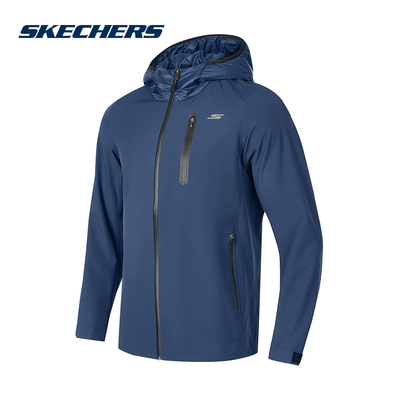 SKECHERS斯凯奇户外运动健身外套秋冬男梭织外套 P424M210-02MZ