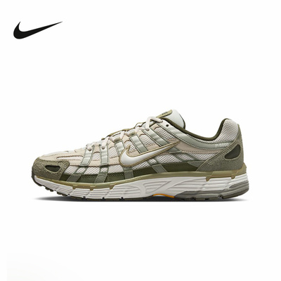 NIKE耐克男鞋P-6000棕绿色复古老爹鞋网面运动鞋跑步鞋IH0246-320