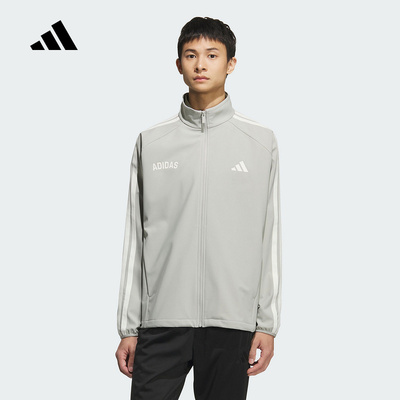 adidas阿迪达斯宽松外套2025冬男腋下拼接设计简约针织夹克KC2846