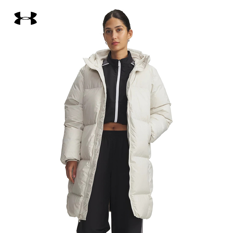 安德玛 UA Limitless女子冬季保暖训练运动长款羽绒服鸭绒1384649