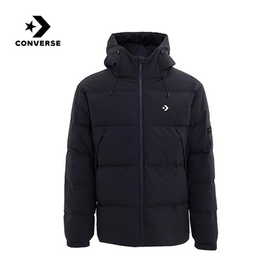Converse匡威25秋冬新品男连帽保暖羽绒服斜插口袋外套MCJ116-023