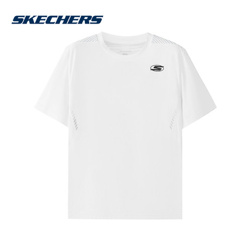 Skechers斯凯奇2026夏男童户外运动针织短袖T恤衫 P226B012/0019
