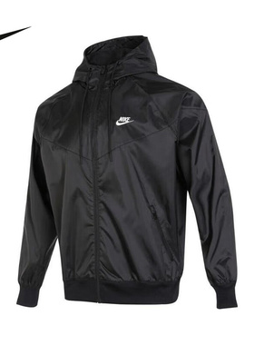 nike耐克外套男25秋新款休闲梭织防风宽松连帽运动夹克DA0002-010