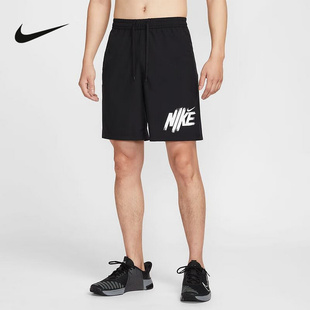 Nike耐克夏季新款训练印花透气速干男子运动五分裤短裤HV0385-010