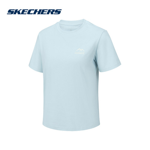 Skechers斯凯奇2026夏季女子运动短袖宽松舒适圆领T恤衫 P226W188