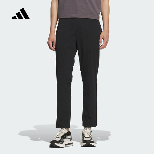 adidas阿迪达斯武宗系列凉感拒水休闲裤2025秋男梭织长裤 KC5823
