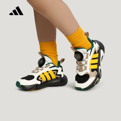 adidas阿迪达斯Playflex小童鞋BOA旋钮式鞋带休闲运动鞋 LA6971