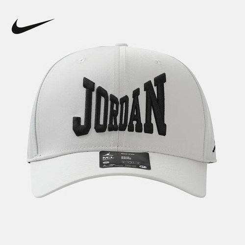 Nike耐克棒球帽男帽女帽JORDAN图案印花可调节运动帽子HV1076-104