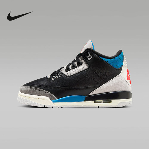 NIKE耐克女鞋AIR JORDAN 3 AJ3大童运动鞋复古篮球鞋 IB8968-004