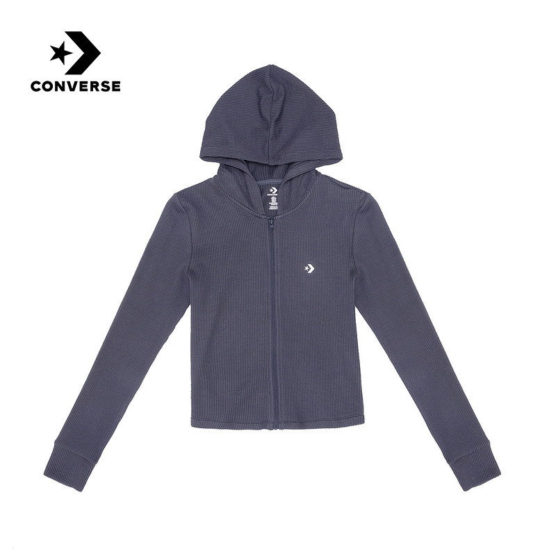 Converse匡威2026春女休闲运动上衣连帽短款修身外套 WCJ428-GDA,运动服/休闲服装,运动卫衣/套头衫,淘宝优惠券,粉丝福利购,淘宝优惠卷